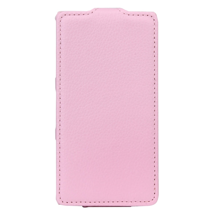 Litchi Texture Vertical Flip Leather Case for Sony Xperia Z3 Compact