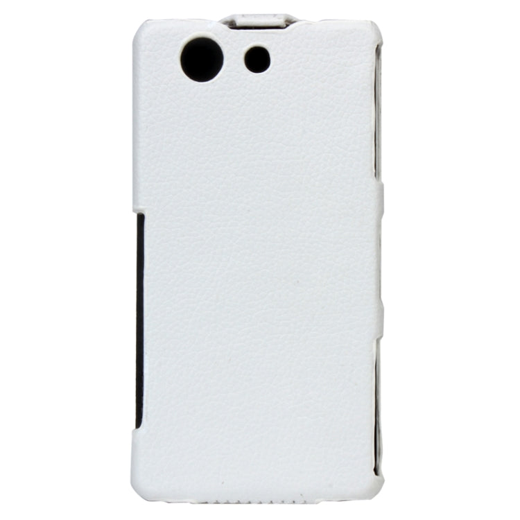 Litchi Texture Vertical Flip Leather Case for Sony Xperia Z3 Compact