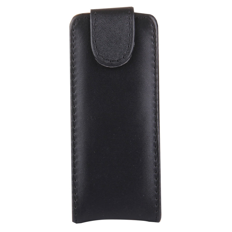 Vertical Flip Magnetic Button Leather Case for Nokia N301
