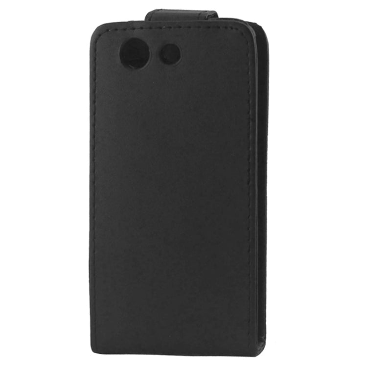 Vertical Flip Magnetic Button Leather Case for Sony Xperia Z3 Compact