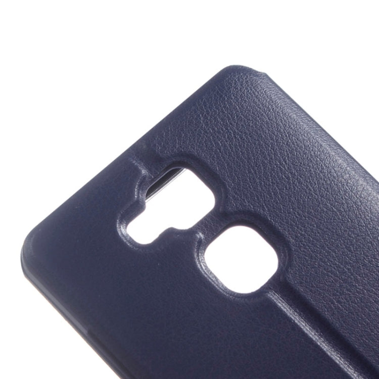 Horizontal Flip Leather Case with Call Display ID for Huawei Ascend Mate 7