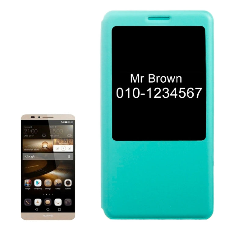 Horizontal Flip Leather Case with Call Display ID for Huawei Ascend Mate 7