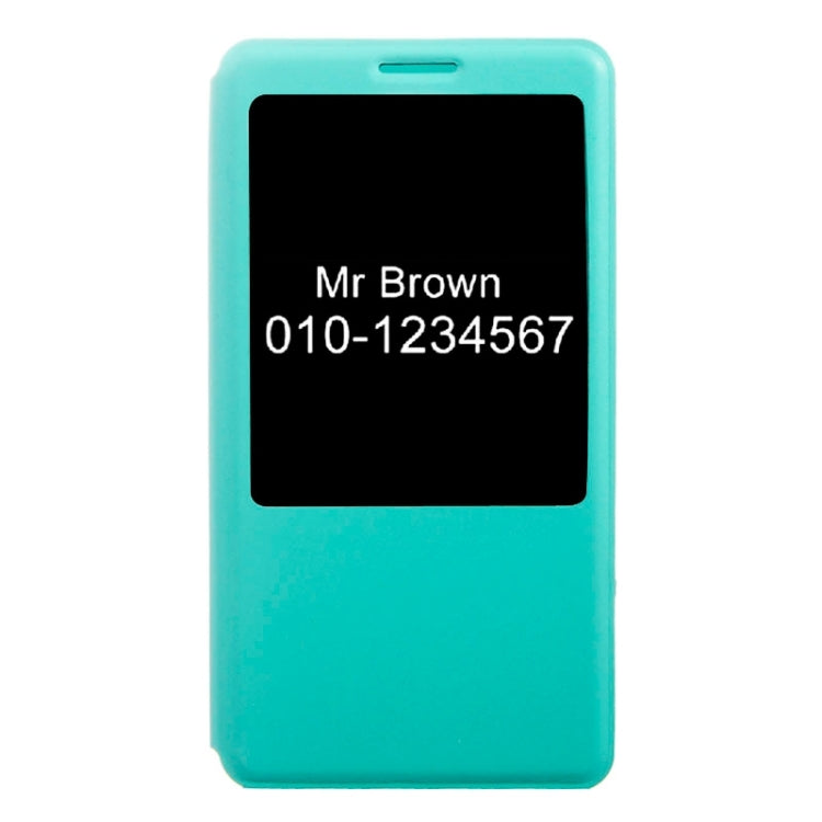 Horizontal Flip Leather Case with Call Display ID for Huawei Ascend Mate 7