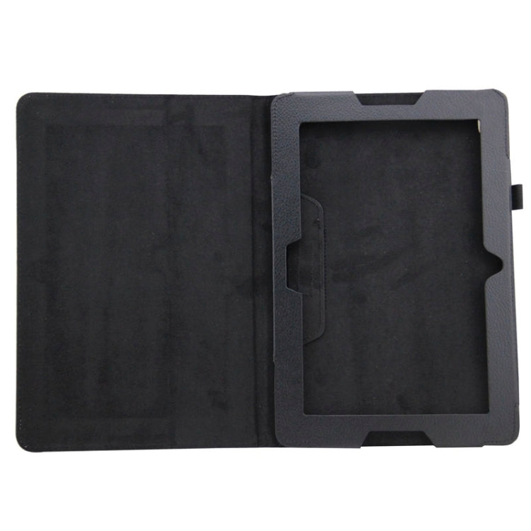 2-fold Litchi Texture Leather Case with Holder for Lenovo A10-70 / A7600