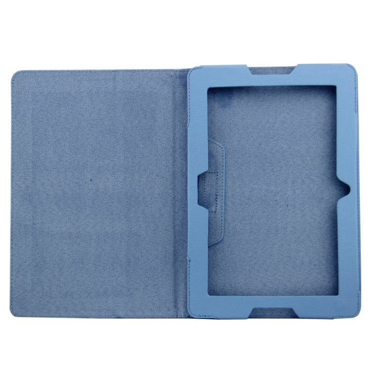 2-fold Litchi Texture Leather Case with Holder for Lenovo A10-70 / A7600