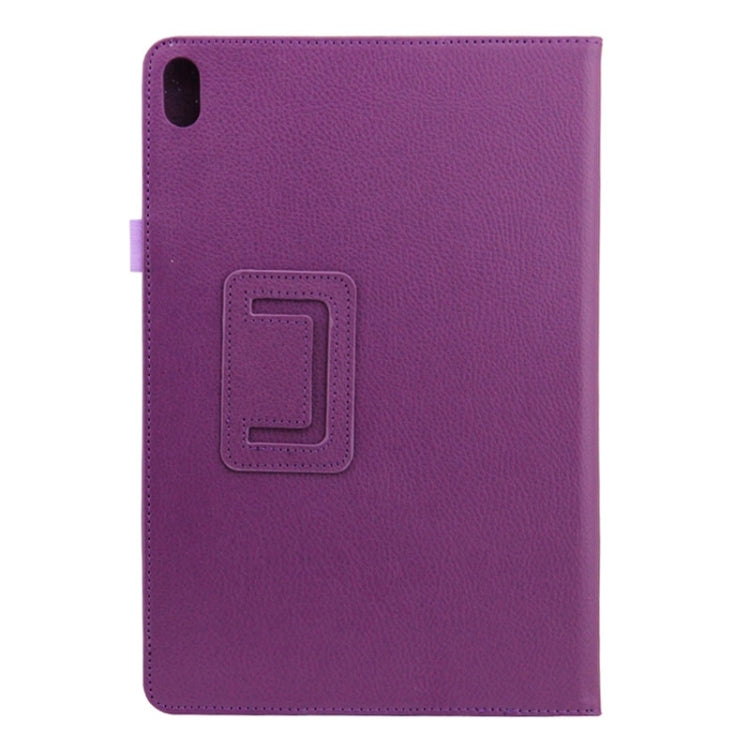 2-fold Litchi Texture Leather Case with Holder for Lenovo A10-70 / A7600