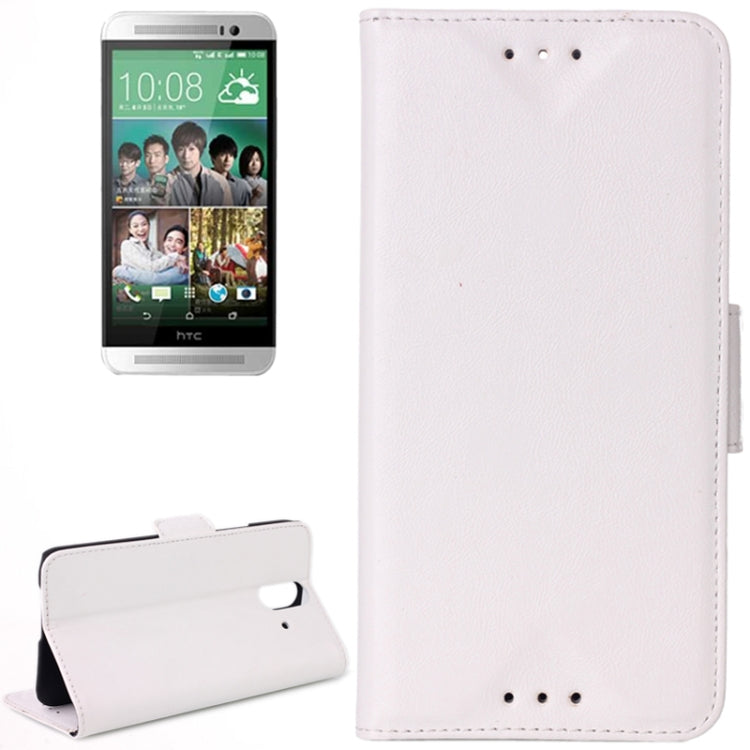 Oil Leather Case with Card Slots & Holder for HTC One E8