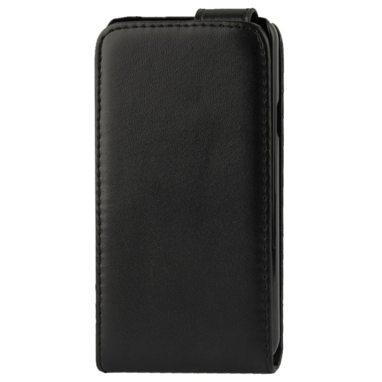 Litchi Texture Vertical Flip Leather Case for Huawei Y330(Black)