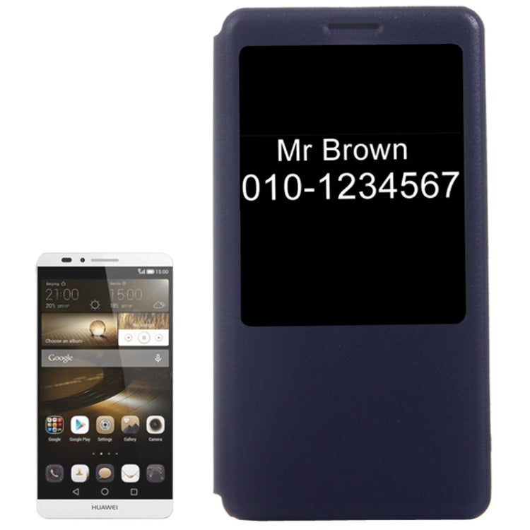 Leather Case with Display Window for Huawei Ascend Mate 7