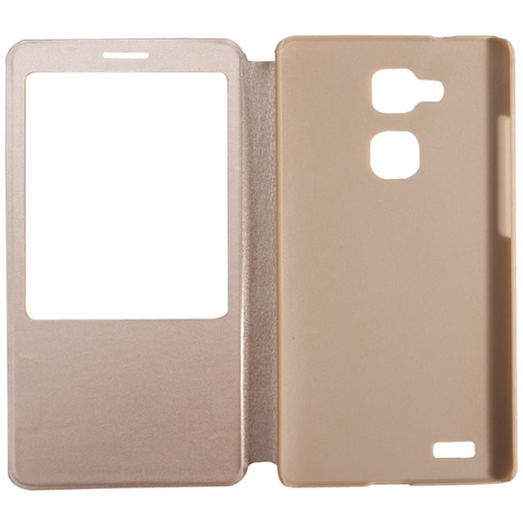 Leather Case with Display Window for Huawei Ascend Mate 7