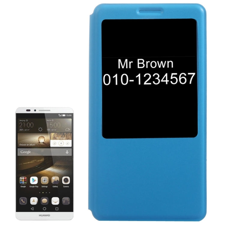 Leather Case with Display Window for Huawei Ascend Mate 7