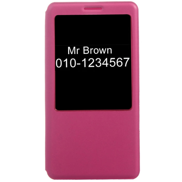 Leather Case with Display Window for Huawei Ascend Mate 7