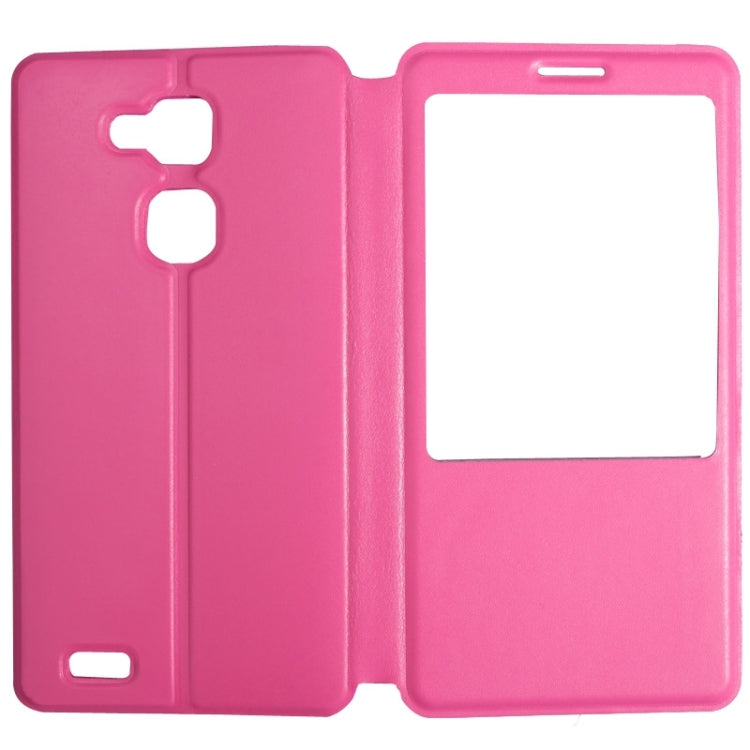 Leather Case with Display Window for Huawei Ascend Mate 7