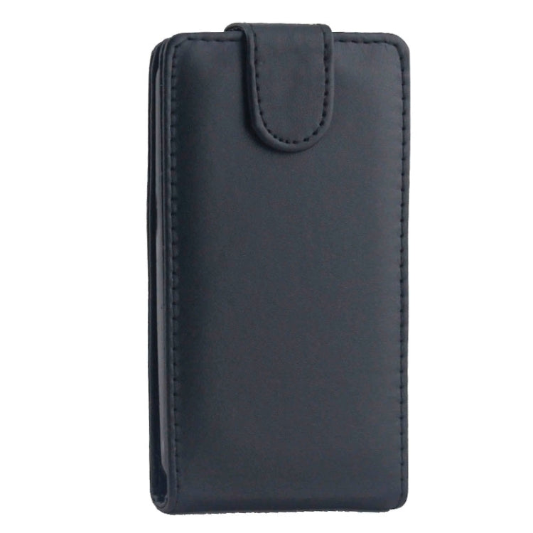 Vertical Flip Magnetic Button PU Leather Case for Motorola G(2nd Gen.)(Black)