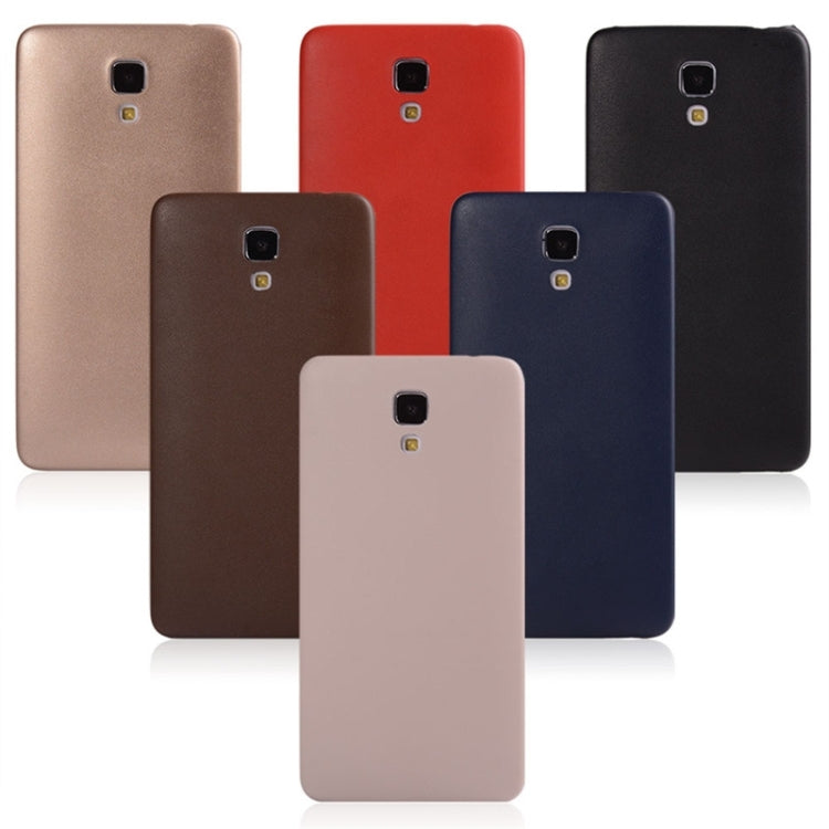 Ultrathin PU Leather Back Cover Protective Case for Xiaomi Mi4