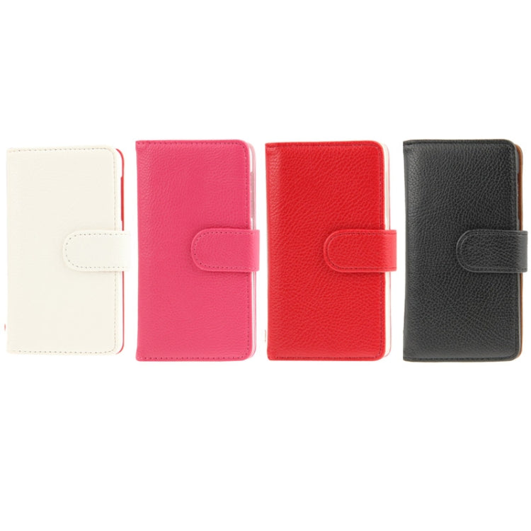 Litchi Texture Horizontal Litchi Texture Button Flip Leather Case with Card Slots & Holder for LG G2 mini (Black)