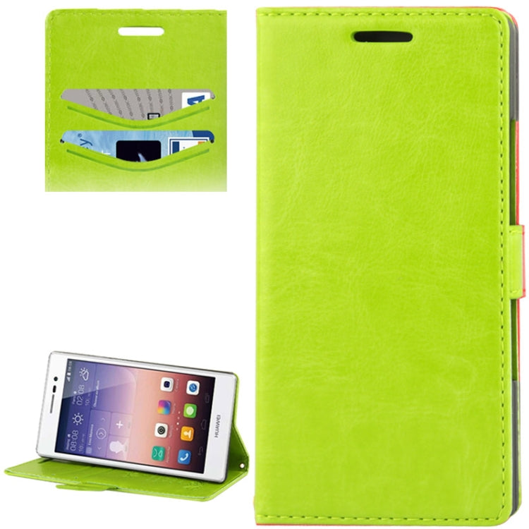 Fine Sheepskin Texture Flip Leather Case with Card Slots & Holder for Huawei Ascend P7 (3G Version)