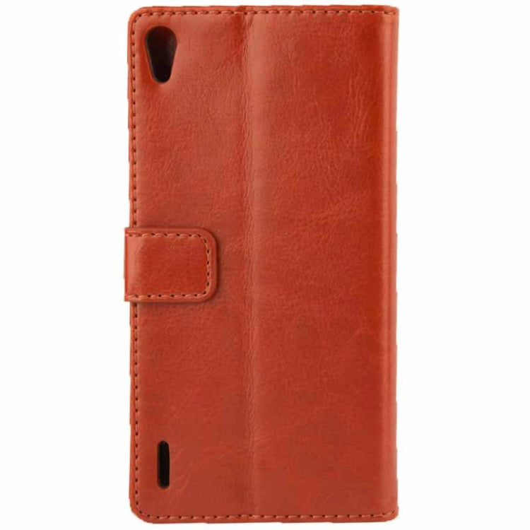 Fine Sheepskin Texture Flip Leather Case with Card Slots & Holder for Huawei Ascend P7 (3G Version)