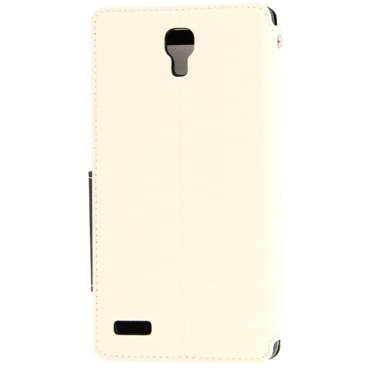 Cross Texture Flip Leather Case with Call Display ID & Holder for Redmi Note