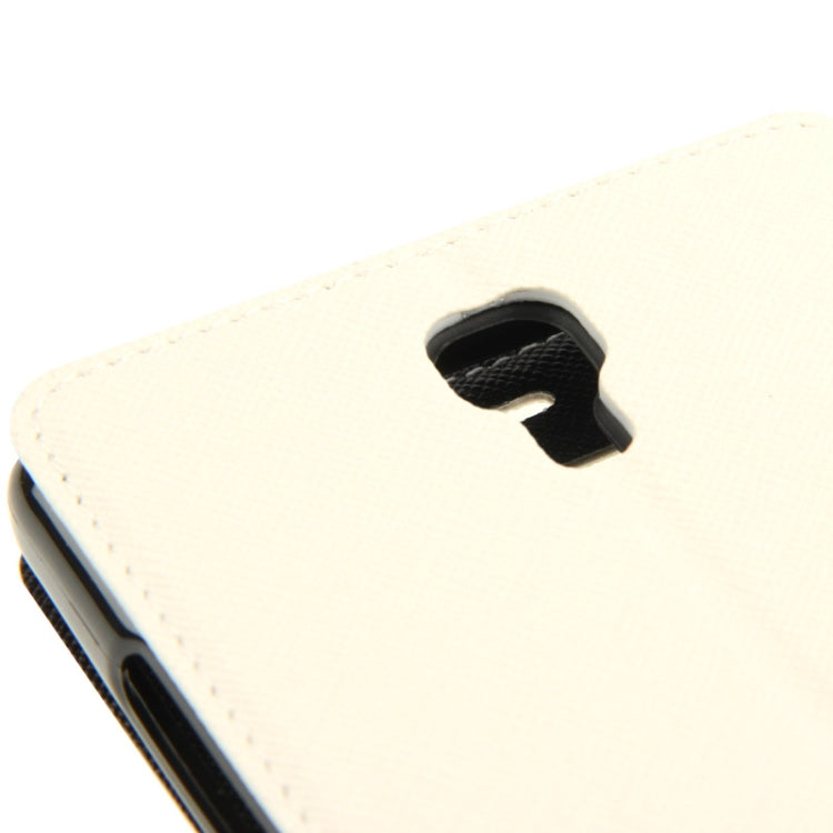 Cross Texture Flip Leather Case with Call Display ID & Holder for Redmi Note