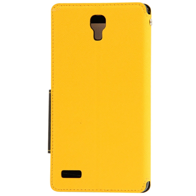 Cross Texture Flip Leather Case with Call Display ID & Holder for Redmi Note
