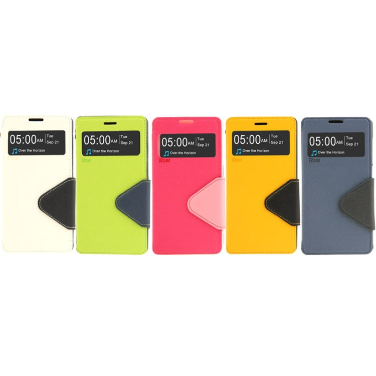 Cross Texture Flip Leather Case with Call Display ID & Holder for Redmi Note