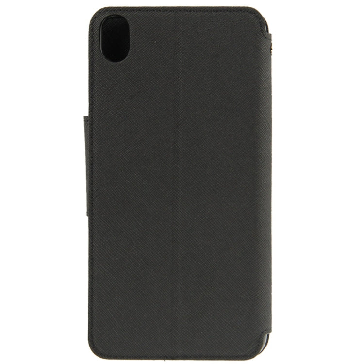 Cross Texture Horizontal Flip Magnetic Buckle Leather Case with Card Slots & Holder for HTC Desire 816 / 800