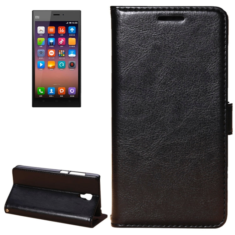Fine Sheepskin Texture Horizontal Flip Leather Case with Holder for Xiaomi MI4