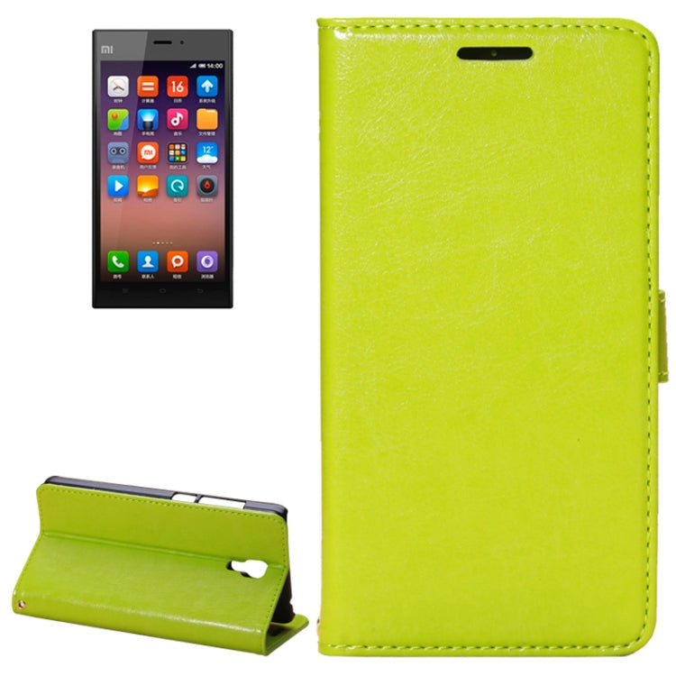 Fine Sheepskin Texture Horizontal Flip Leather Case with Holder for Xiaomi MI4