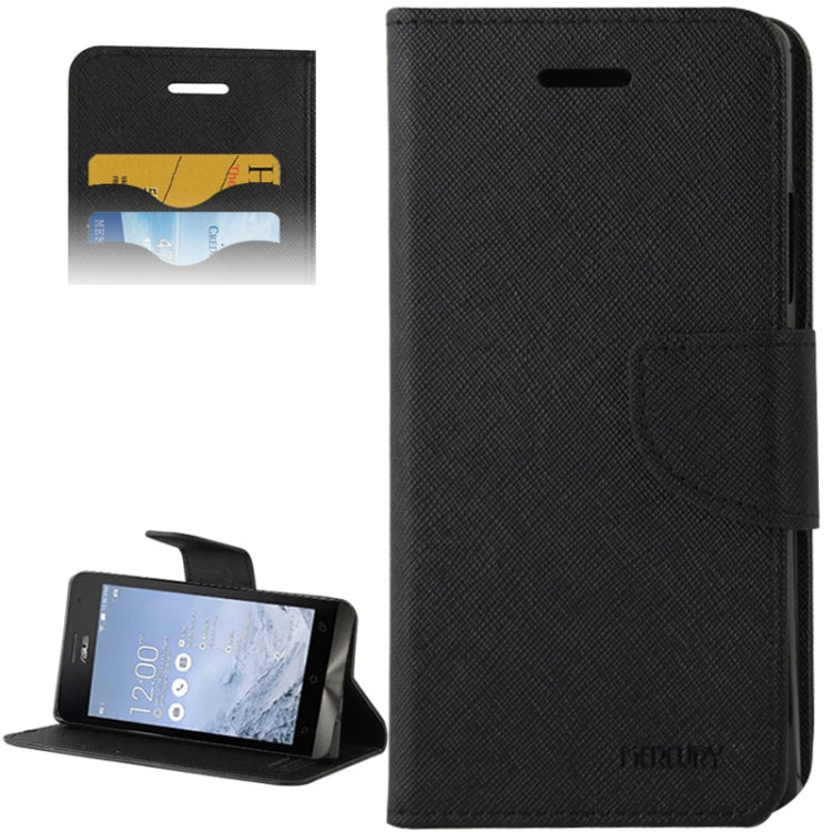 Cross Texture Horizontal Flip Magnetic Buckle Leather Case with wallet & Card Slots & Holder for ASUS ZenFone 5