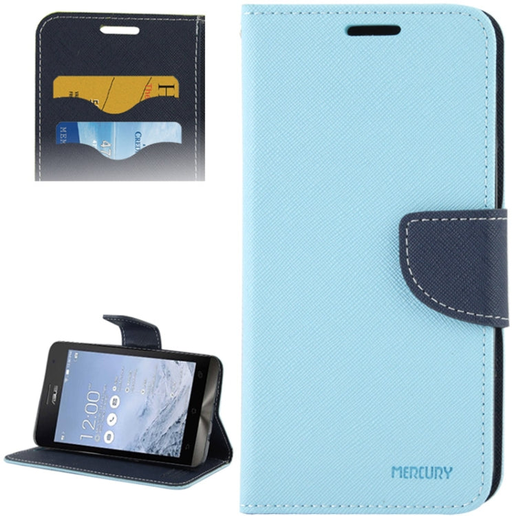 Cross Texture Horizontal Flip Magnetic Buckle Leather Case with wallet & Card Slots & Holder for ASUS ZenFone 5