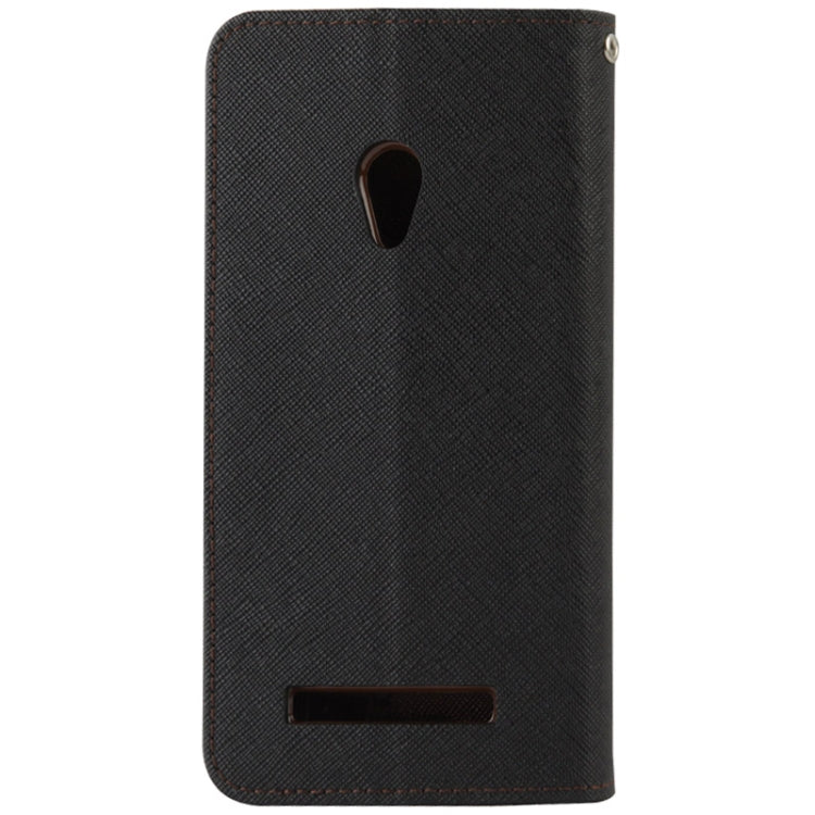 Cross Texture Horizontal Flip Magnetic Buckle Leather Case with wallet & Card Slots & Holder for ASUS ZenFone 5