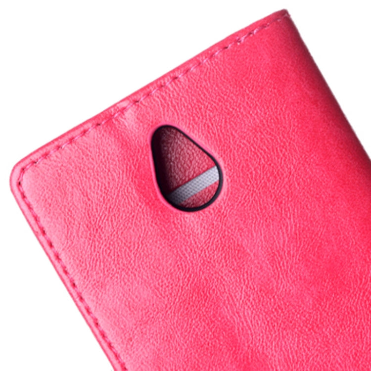 Oil Skin Texture Horizontal Flip Leather Case with Holder for Nokia X2