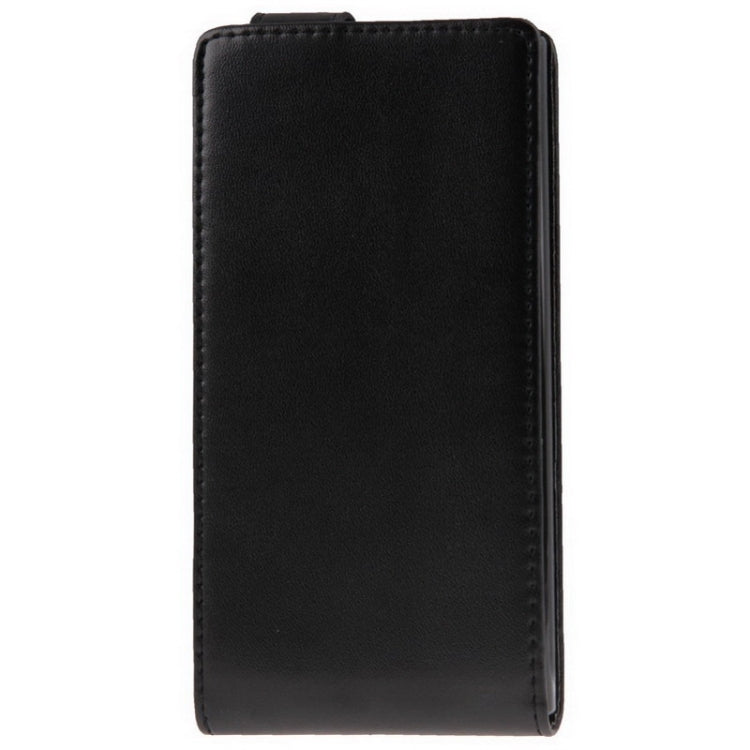 Vertical Flip Leather Case for Blackberry Z3(Black)
