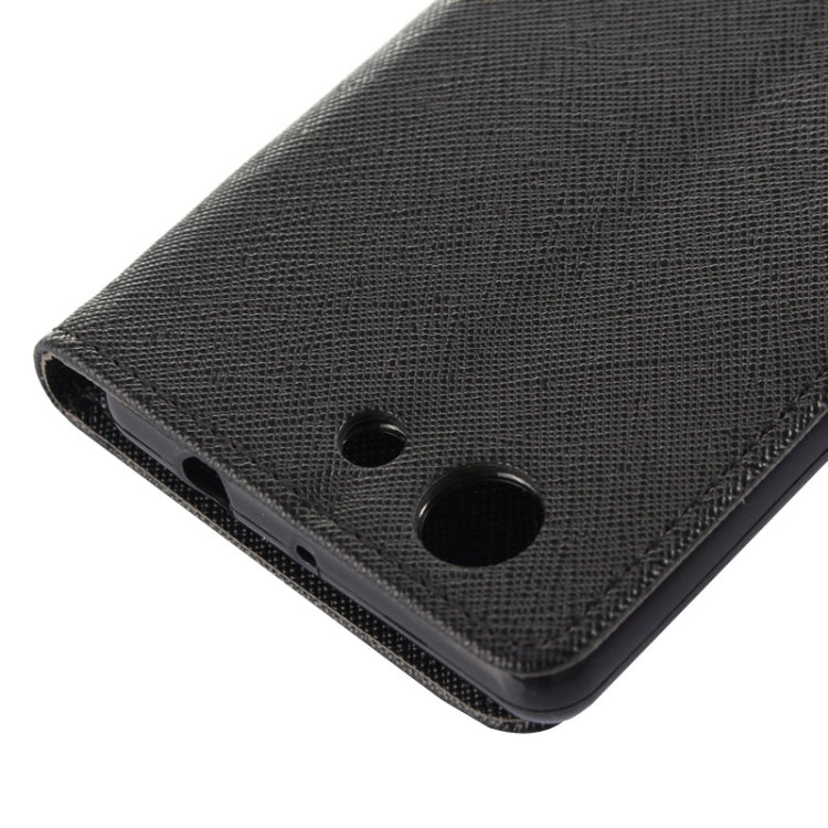 Cross Texture Leather Case with Holder & Card Slots & Wallet for Sony Xperia Z3 Compact