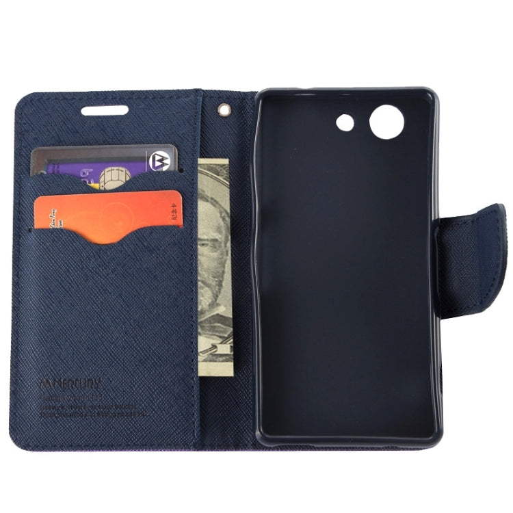 Cross Texture Leather Case with Holder & Card Slots & Wallet for Sony Xperia Z3 Compact