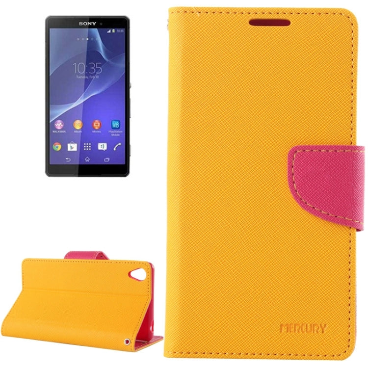 Cross Texture Leather Case with Holder & Card Slots & Wallet for Sony Xperia Z3
