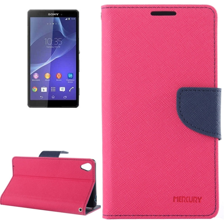 Cross Texture Leather Case with Holder & Card Slots & Wallet for Sony Xperia Z3