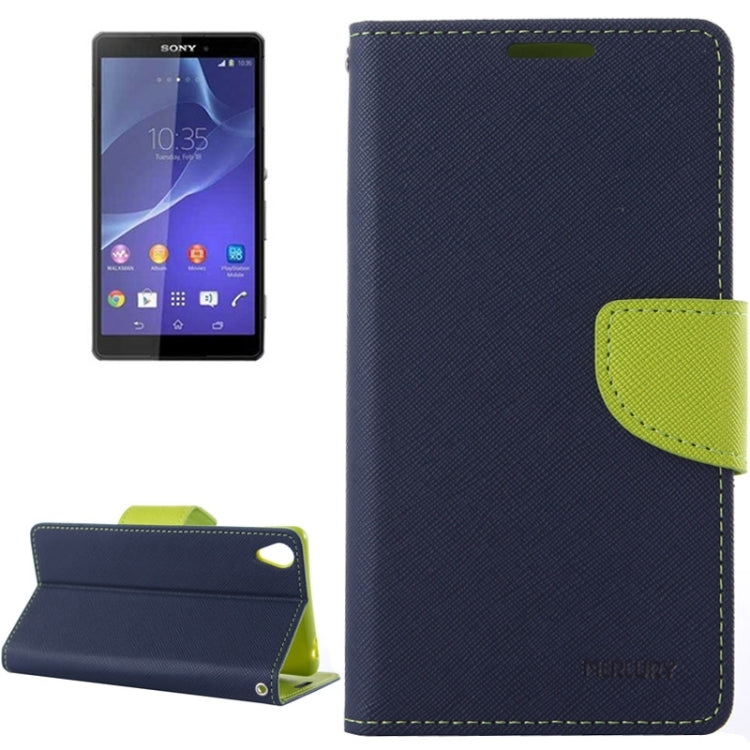 Cross Texture Leather Case with Holder & Card Slots & Wallet for Sony Xperia Z3