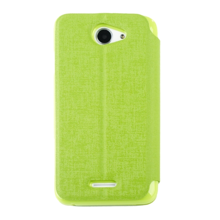 Oracle Texture Horizontal Flip Leather Case with Call Display ID & Holder for HTC Desire 516 / D516W