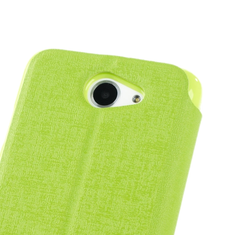 Oracle Texture Horizontal Flip Leather Case with Call Display ID & Holder for HTC Desire 516 / D516W