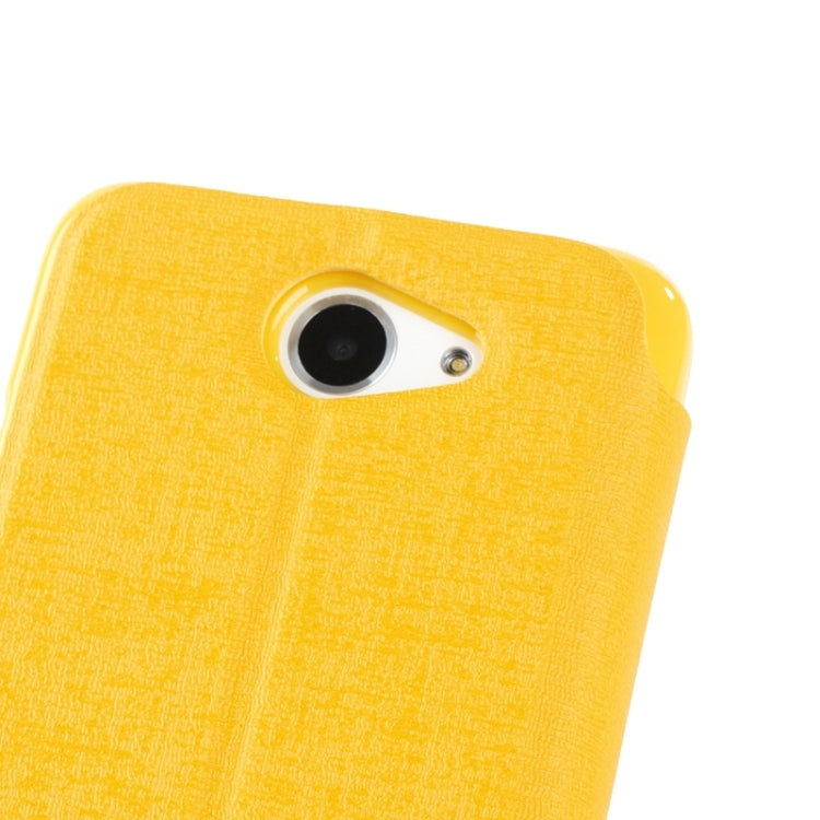 Oracle Texture Horizontal Flip Leather Case with Call Display ID & Holder for HTC Desire 516 / D516W