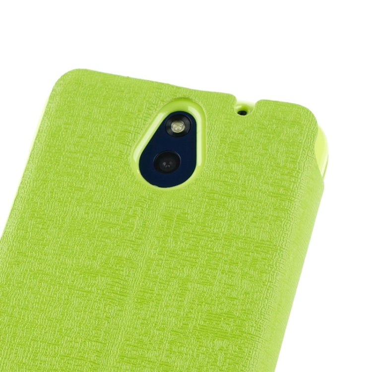 Oracle Texture Horizontal Flip Leather Case with Call Display ID & Holder for HTC Desire 610