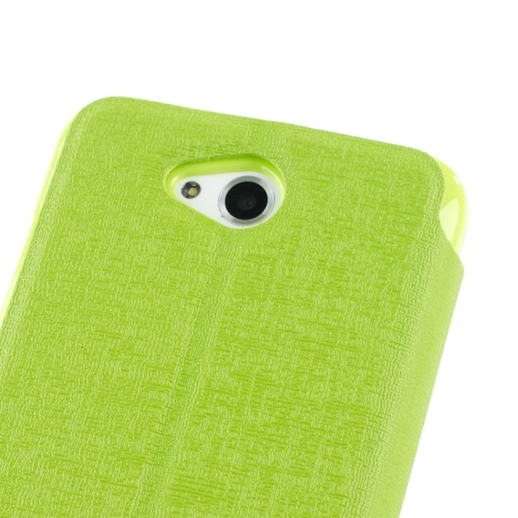 Oracle Texture Horizontal Flip Leather Case with Call Display ID & Holder for HTC Desire 616 / D616W