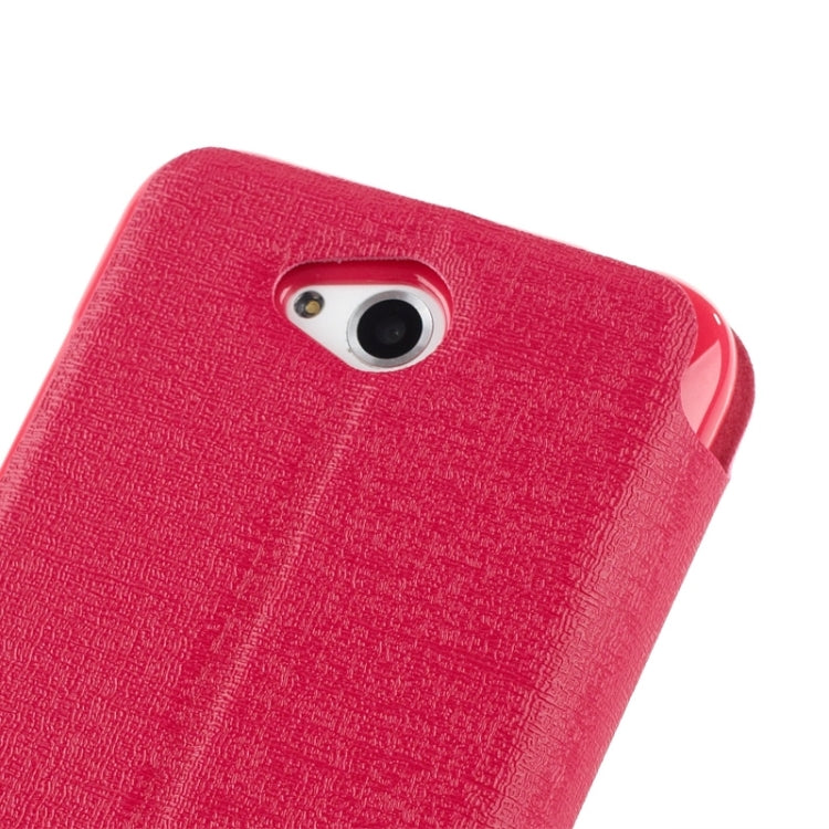 Oracle Texture Horizontal Flip Leather Case with Call Display ID & Holder for HTC Desire 616 / D616W