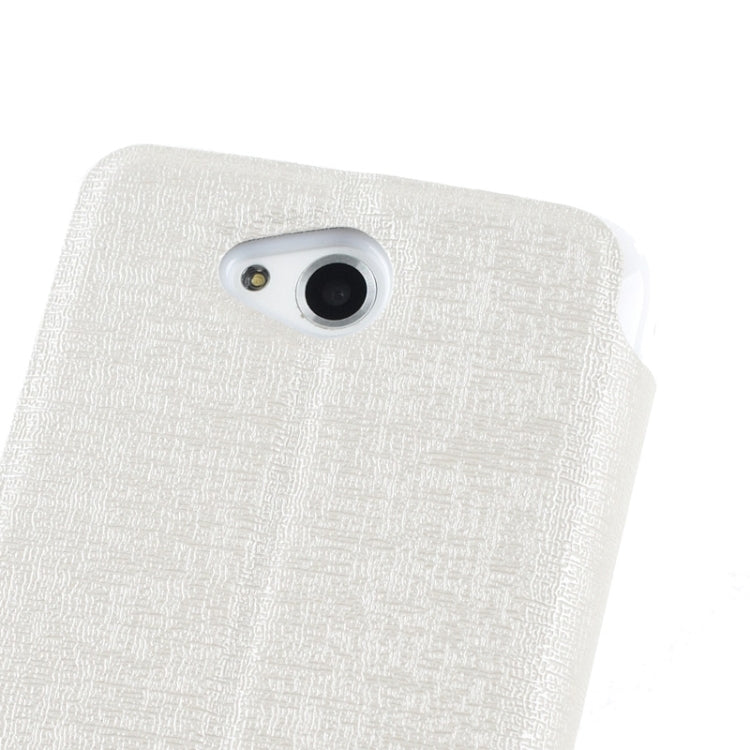 Oracle Texture Horizontal Flip Leather Case with Call Display ID & Holder for HTC Desire 616 / D616W