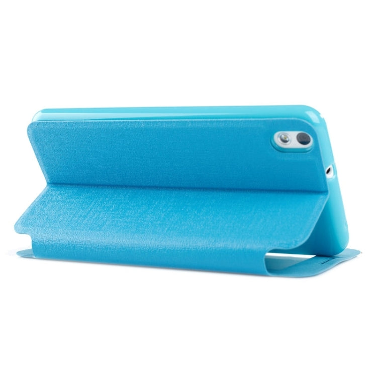 Oracle Texture Horizontal Flip Leather Case with Call Display ID & Holder for HTC Desire 816 / 800