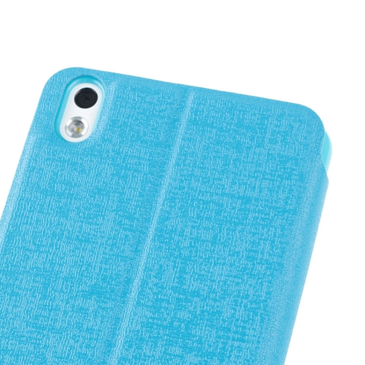 Oracle Texture Horizontal Flip Leather Case with Call Display ID & Holder for HTC Desire 816 / 800