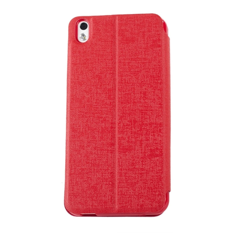 Oracle Texture Horizontal Flip Leather Case with Call Display ID & Holder for HTC Desire 816 / 800