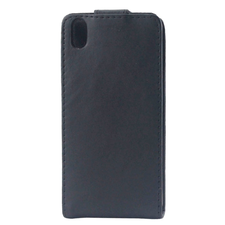 Vertical Flip Magnetic Button Leather Case for HTC Desire Eye / M910(Black)